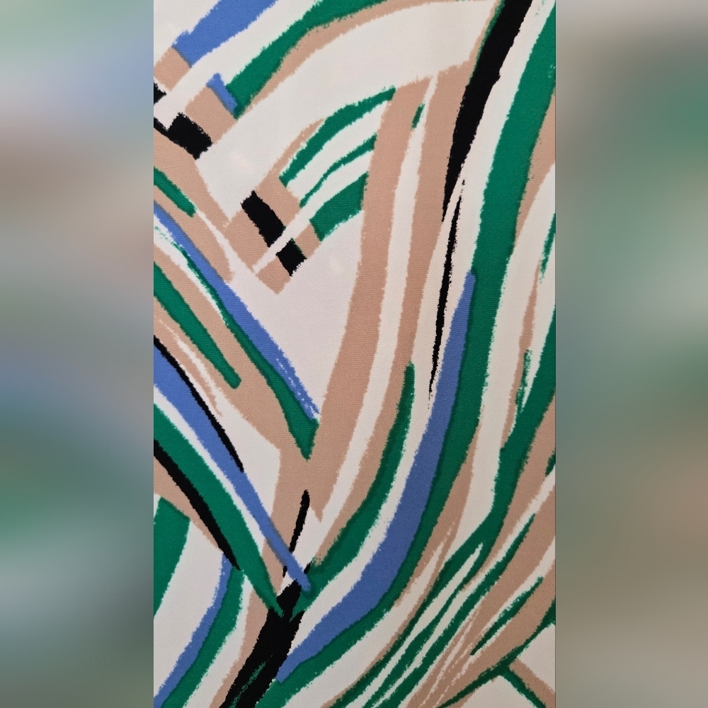 Anne Klein Multicolor Striped Sleeveless Blouse - Picture 5 of 5